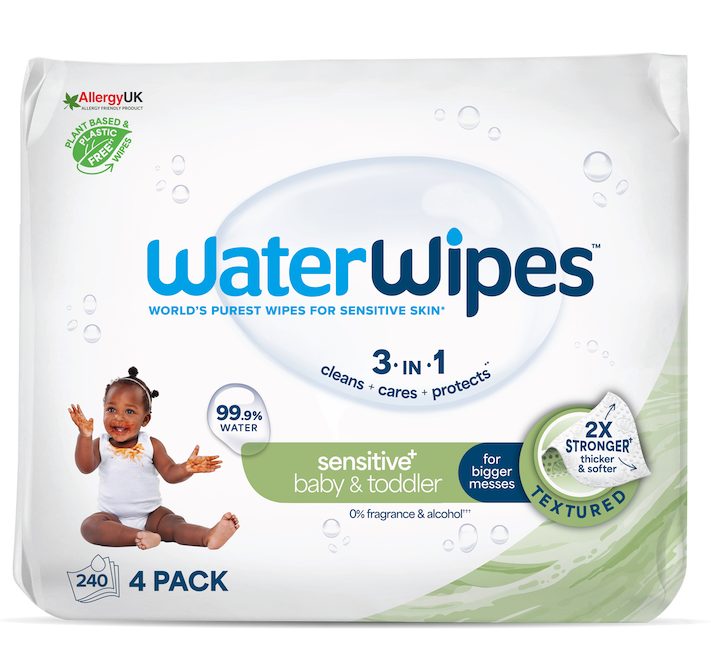 4x WATERWIPES Obrúsky vlhčené bez obsahu plastov Soapberry 60 ks (240 ks)