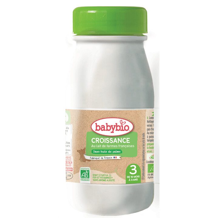 6x BABYBIO Croissance 3 tekuté dojčenské bio mlieko 0,25 l – Obrázok 3