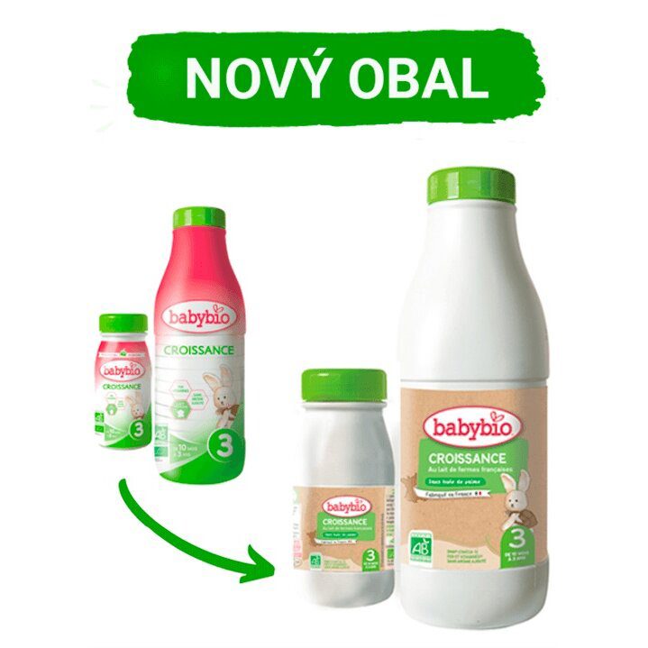 6x BABYBIO Croissance 3 tekuté dojčenské bio mlieko 0,25 l – Obrázok 4