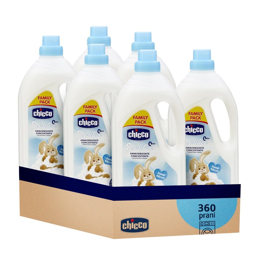 6x CHICCO Aviváž koncentrovaná Sladký Púder 1,5 l (60 praní) – Obrázok 2