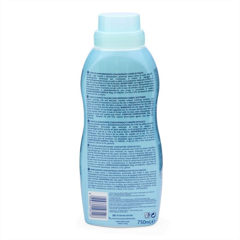 6x CHICCO Aviváž koncentrovaná Sladký Púder 750 ml (6x30 praní) – Obrázok 5