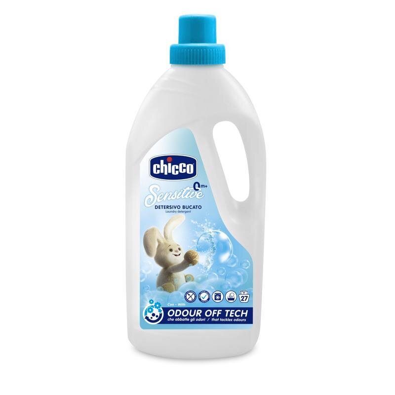 6x CHICCO Prostriedok prací detský Sensitive 1,5 l (27 praní) – Obrázok 3