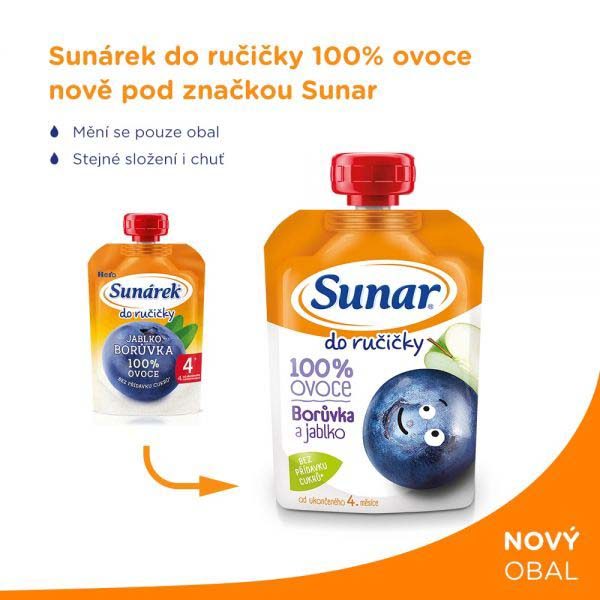 6x SUNAR Kapsička Do ručičky čučoriedka 100 g – Obrázok 3