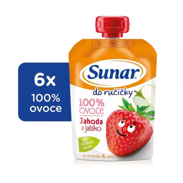 6x SUNAR Kapsička Do ručičky jahoda 100 g – Obrázok 2