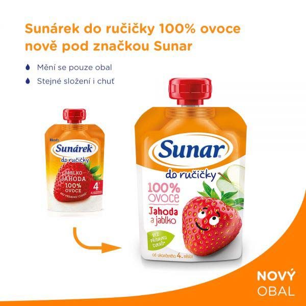 6x SUNAR Kapsička Do ručičky jahoda 100 g – Obrázok 3