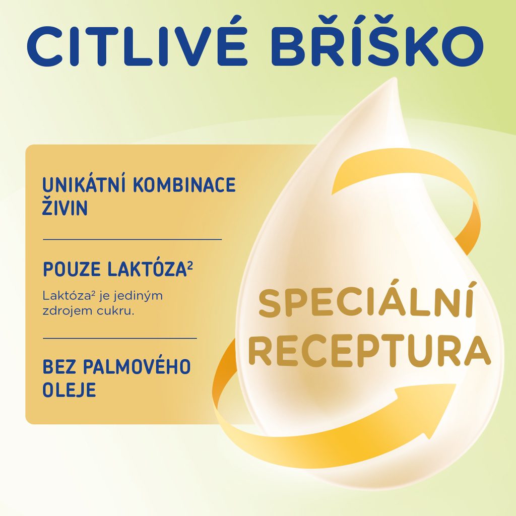 6x SUNAR Mlieko Sensitive 1, počiatočné dojčenské 500 g, 0m+ – Obrázok 2