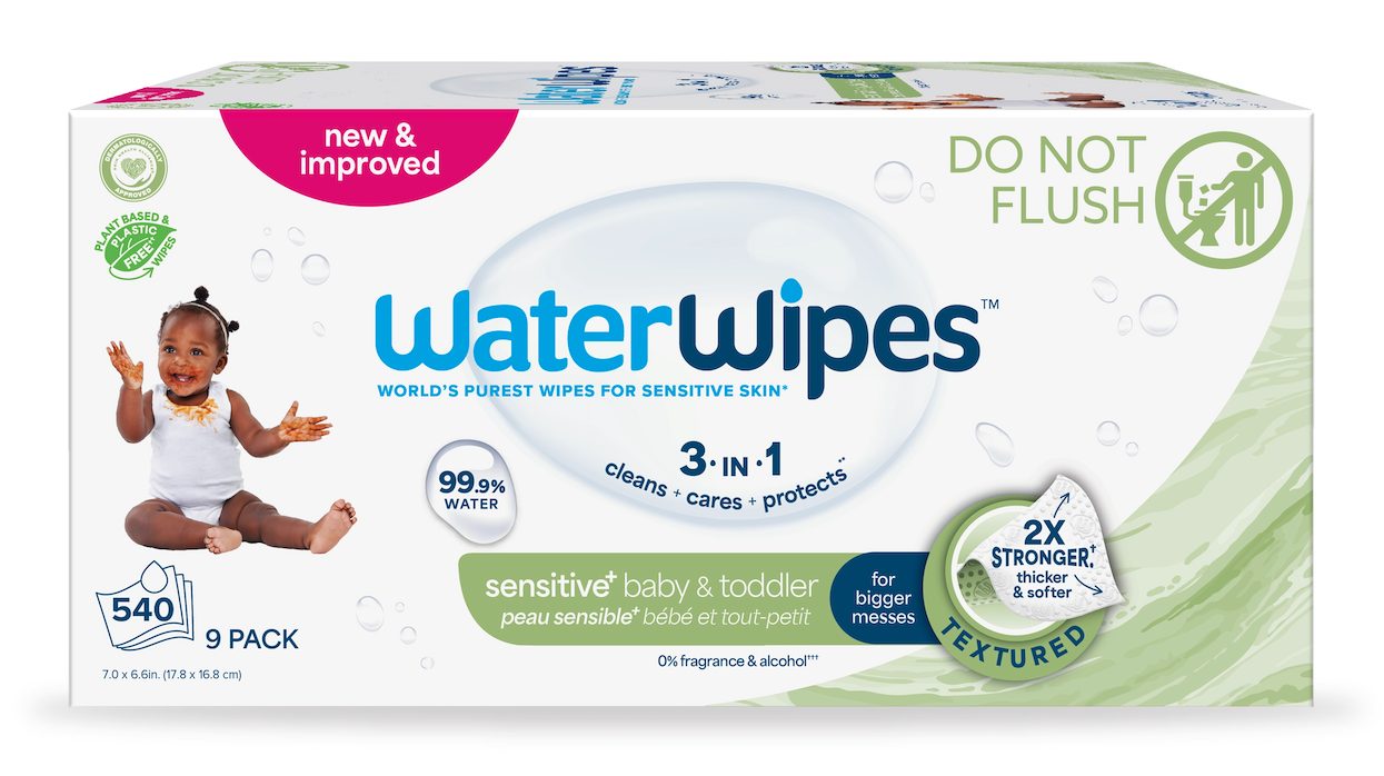 9x WATERWIPES Obrúsky vlhčené bez obsahu plastov Soapberry 60 ks (540 ks)