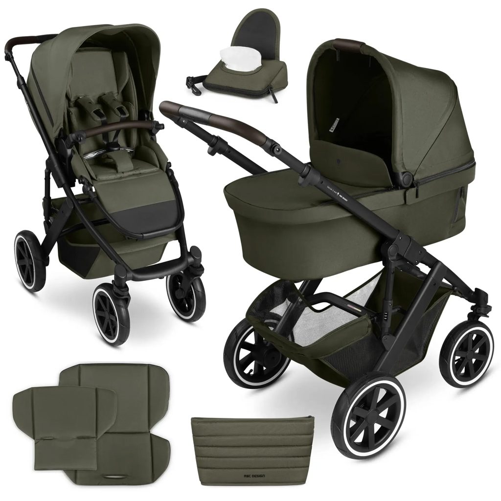 ABC DESIGN Kočík kombinovaný Salsa 5 Air avocado 2025 + adaptér pre autosedačku zadarmo – Obrázok 2