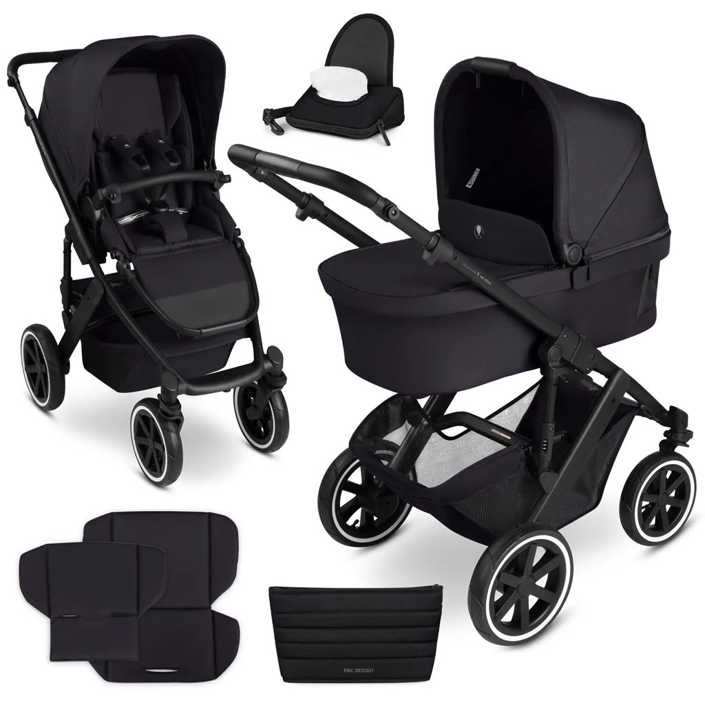 ABC DESIGN Kočík kombinovaný Salsa 5 Air coal 2025 + adaptér pre autosedačku zadarmo – Obrázok 2