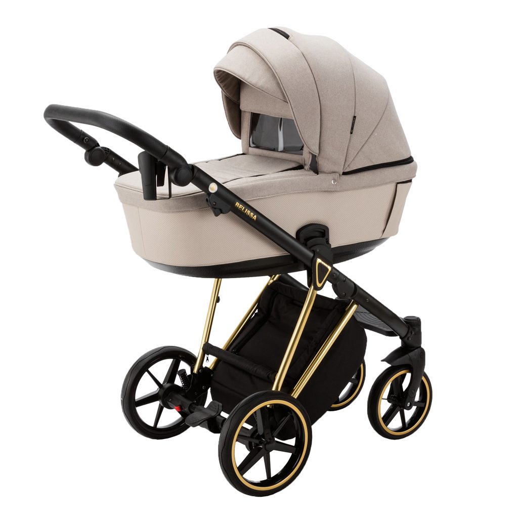 ADAMEX Kočík kombinovaný Belissa Special Edition Beige/Gold – Obrázok 4