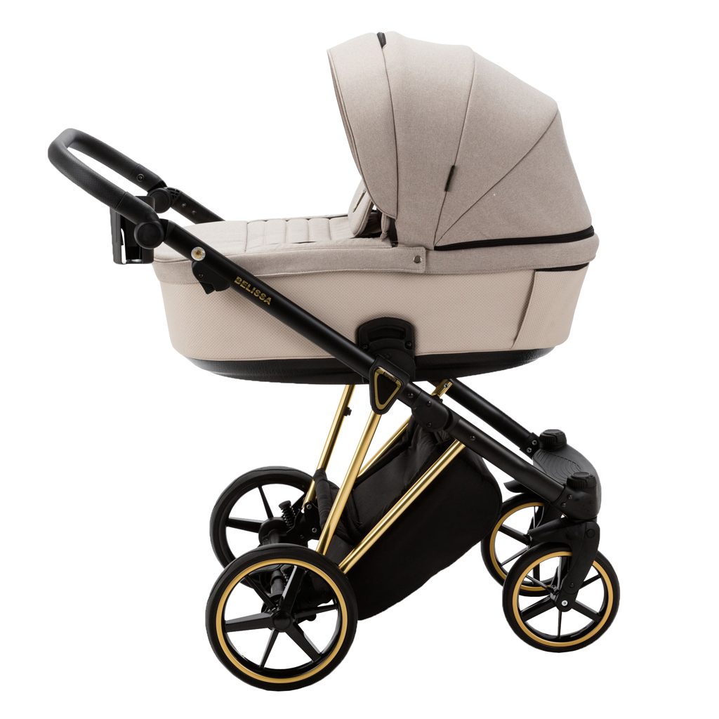 ADAMEX Kočík kombinovaný Belissa Special Edition Beige/Gold – Obrázok 5