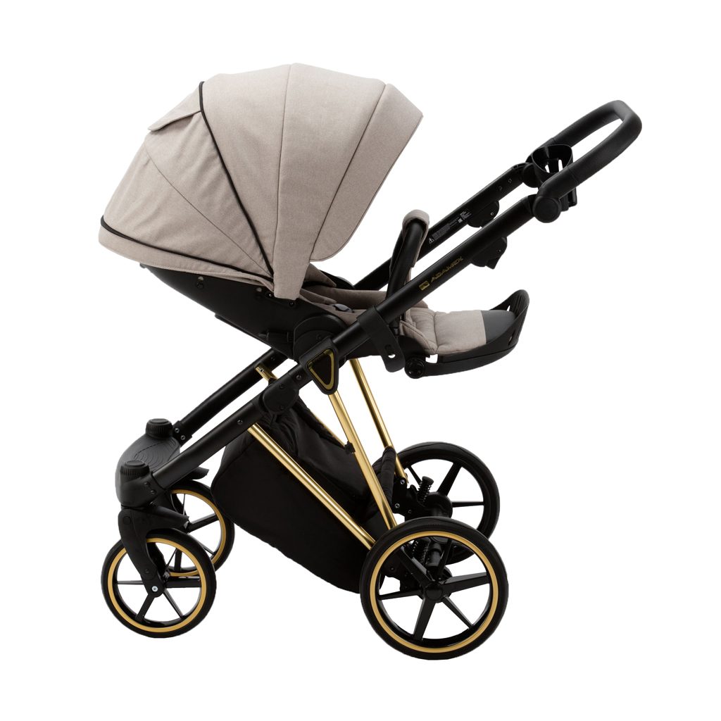 ADAMEX Kočík kombinovaný Belissa Special Edition Beige/Gold – Obrázok 9