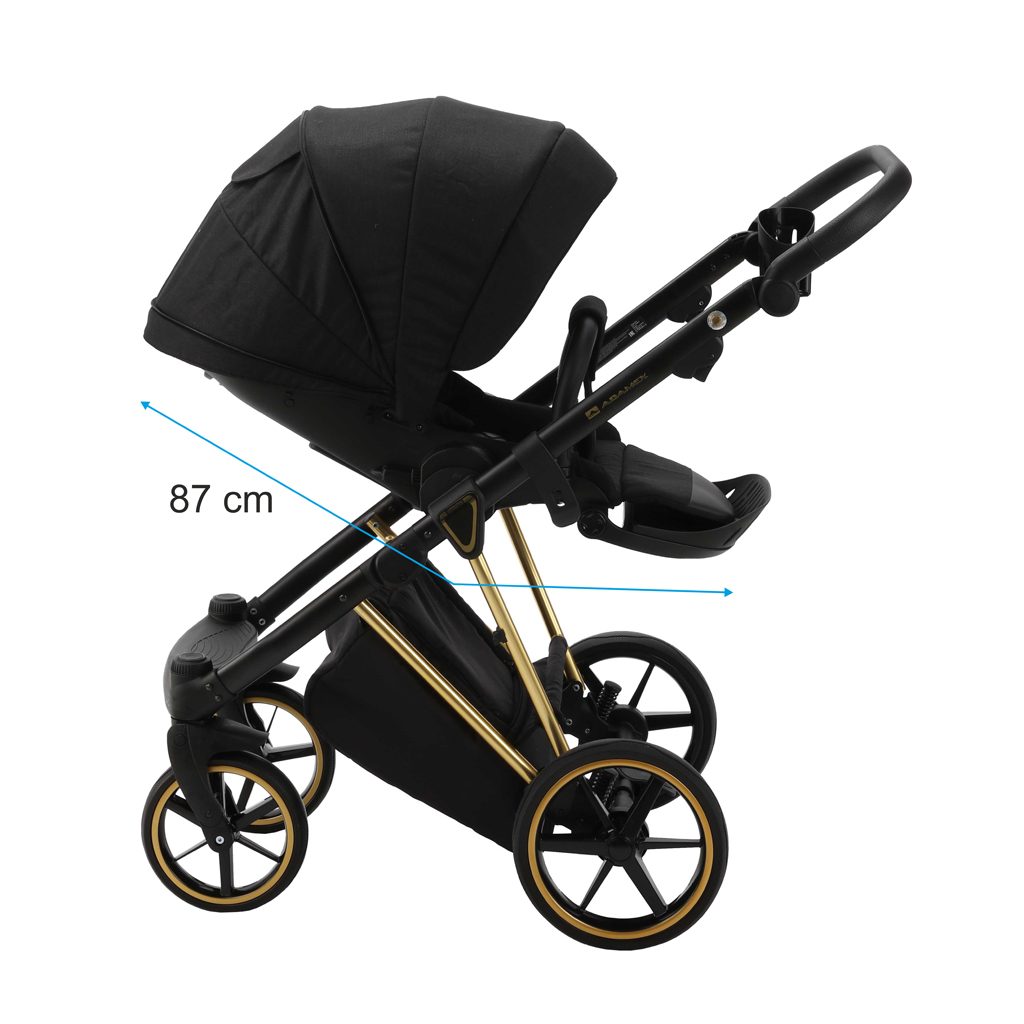 ADAMEX Kočík kombinovaný Belissa Special Edition Black/Gold – Obrázok 26