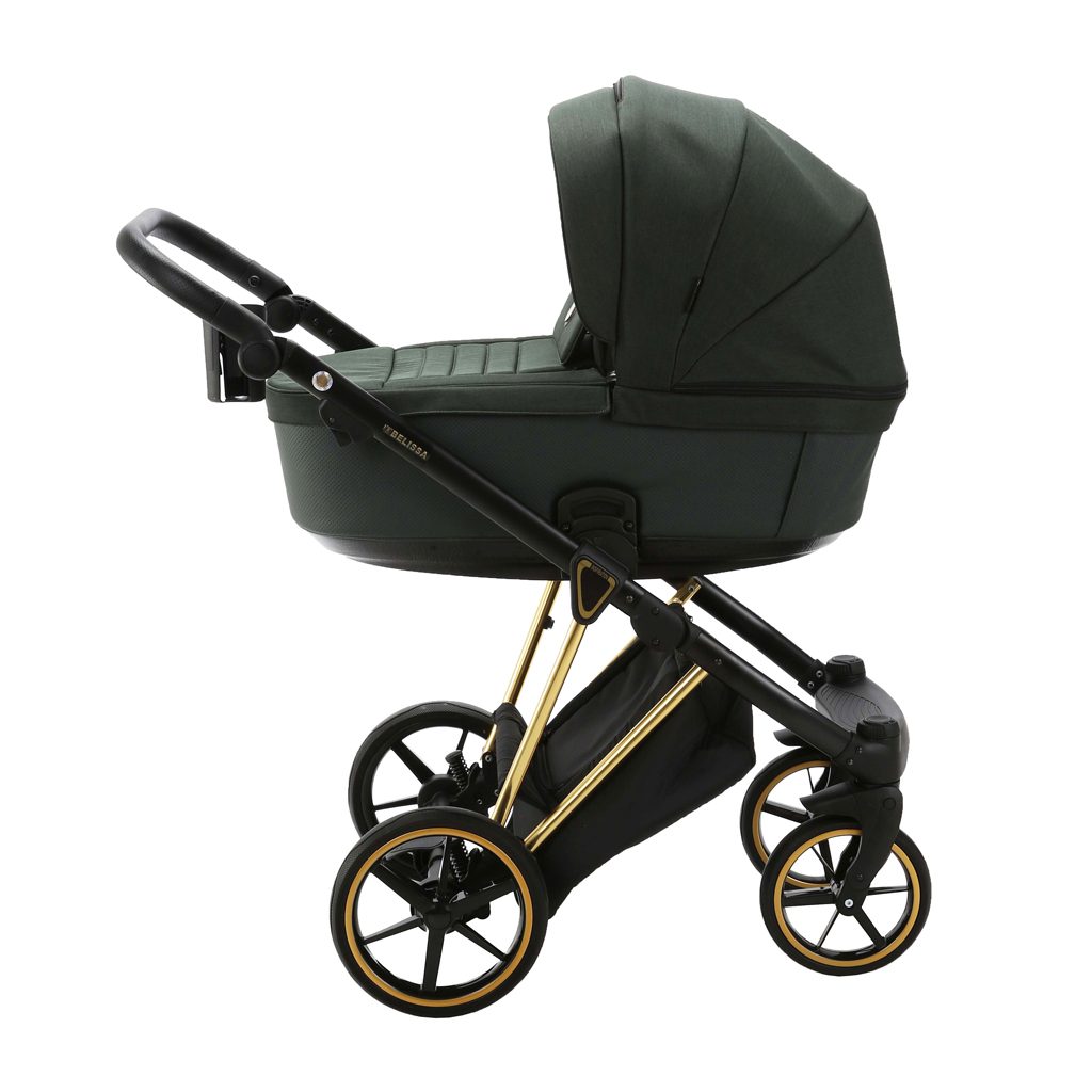 ADAMEX Kočík kombinovaný Belissa Special Edition Dark Green/Gold – Obrázok 5