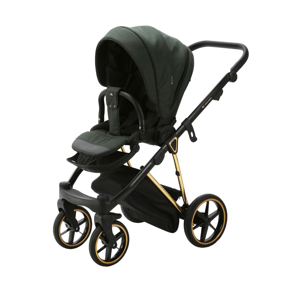 ADAMEX Kočík kombinovaný Belissa Special Edition Dark Green/Gold – Obrázok 7