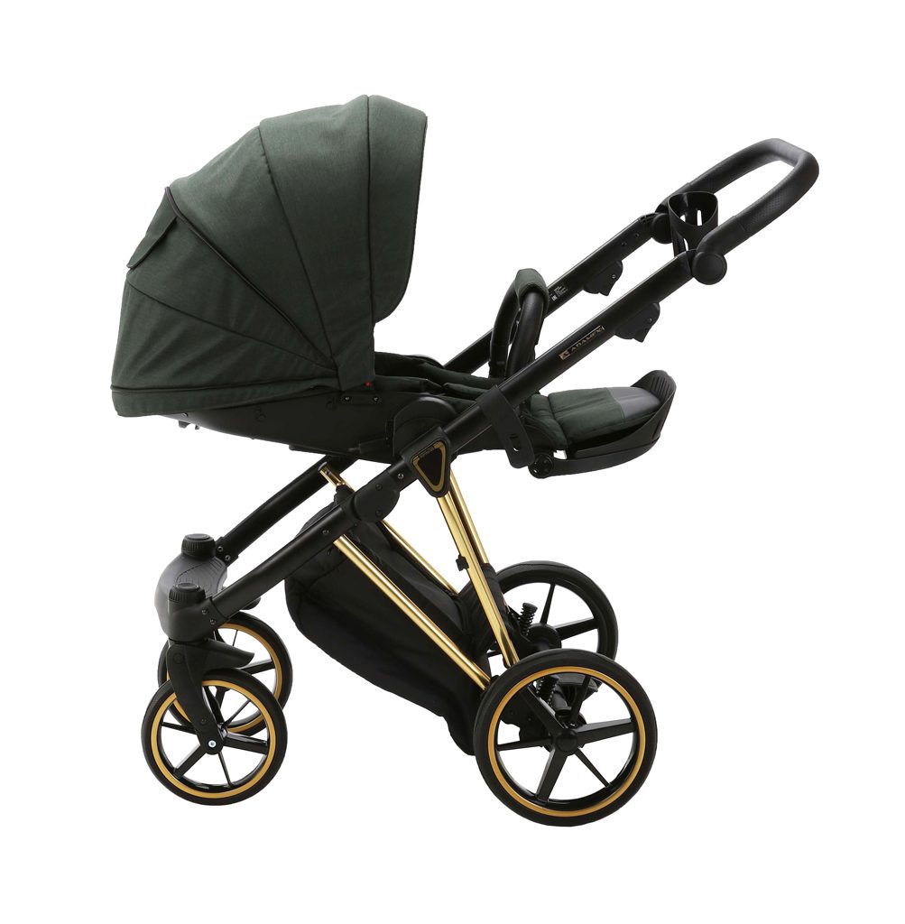 ADAMEX Kočík kombinovaný Belissa Special Edition Dark Green/Gold – Obrázok 8
