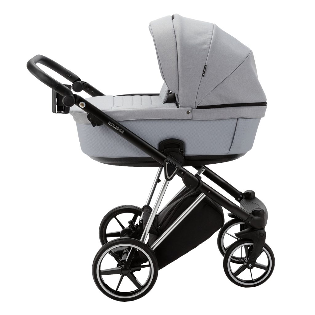 ADAMEX Kočík kombinovaný Belissa Special Edition Grey/Silver – Obrázok 5