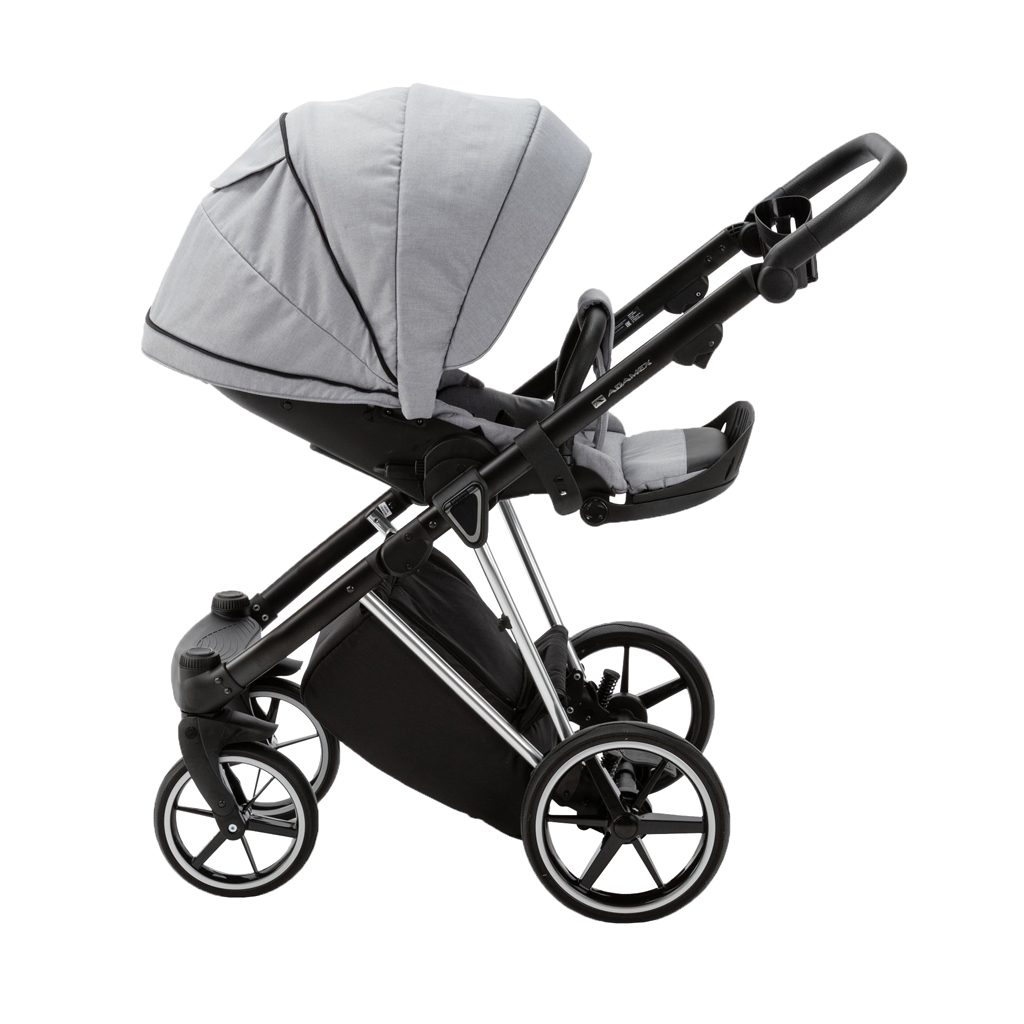 ADAMEX Kočík kombinovaný Belissa Special Edition Grey/Silver – Obrázok 9
