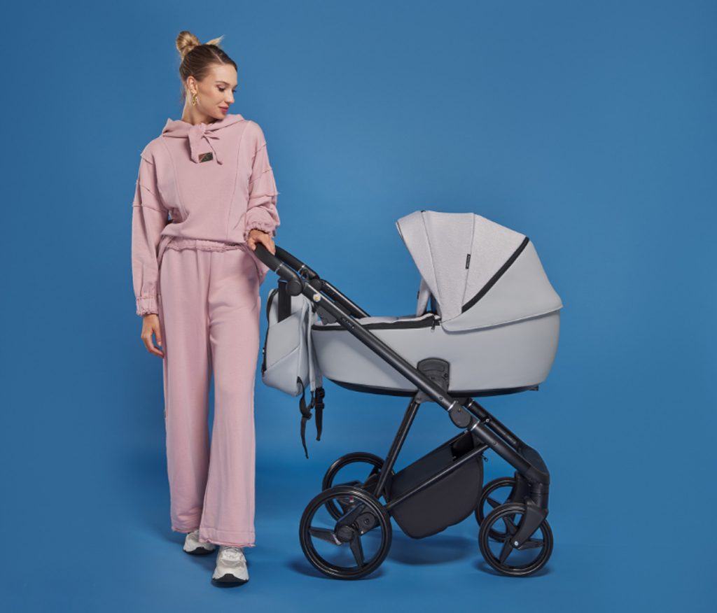ADAMEX Kočík kombinovaný Blanc Standard Grey – Obrázok 14