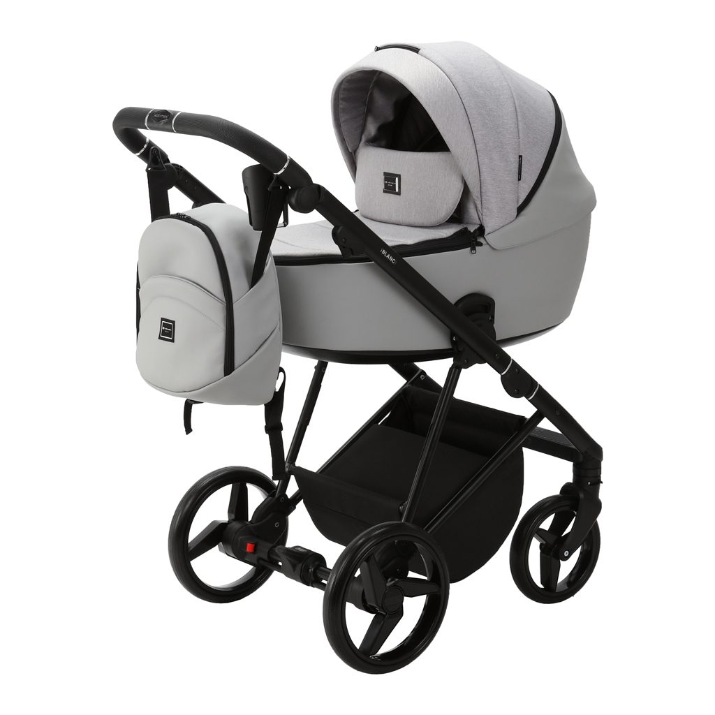 ADAMEX Kočík kombinovaný Blanc Standard Grey – Obrázok 3