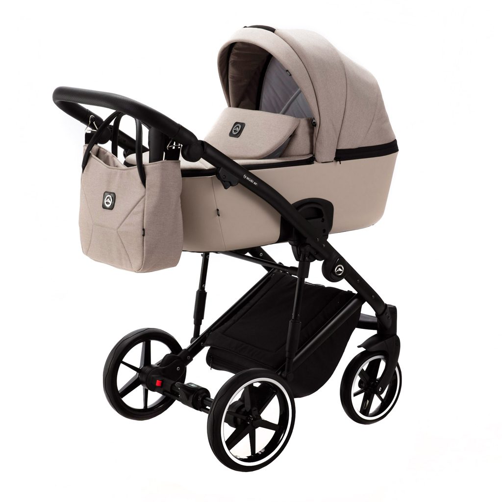 ADAMEX Kočík kombinovaný Mobi New Lux Beige – Obrázok 3