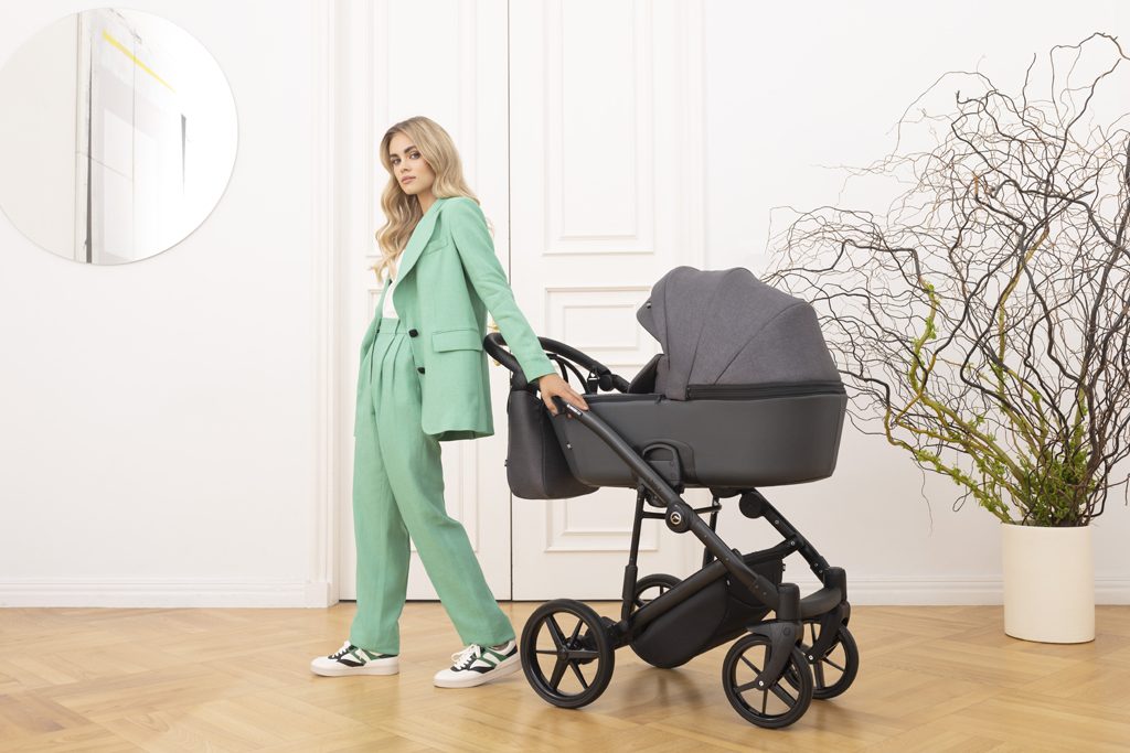 ADAMEX Kočík kombinovaný Mobi New Lux Green – Obrázok 24