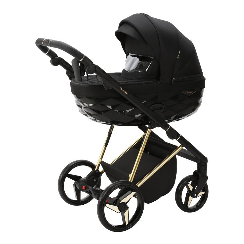 ADAMEX Kočík kombinovaný Quantum Special Edition Black/Gold – Obrázok 4