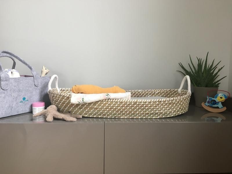 AHOJBABY Košík prebaľovací pre bábätko Smart Basket natural + podložka – Obrázok 5