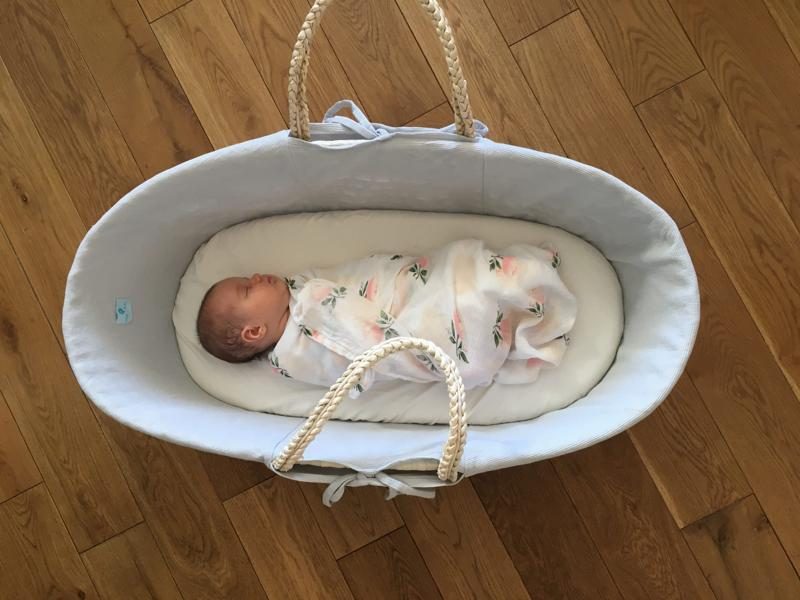 AHOJBABY Poťah do Mojžišovho košíka pre bábätko Organická bavlna White – Obrázok 5