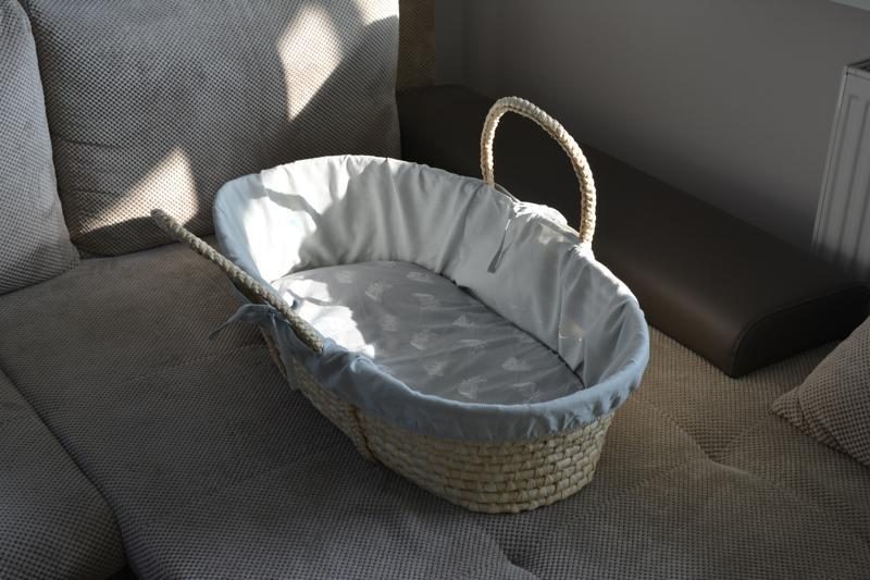 AHOJBABY Poťah do Mojžišovho košíka pre bábätko Organická bavlna White – Obrázok 6