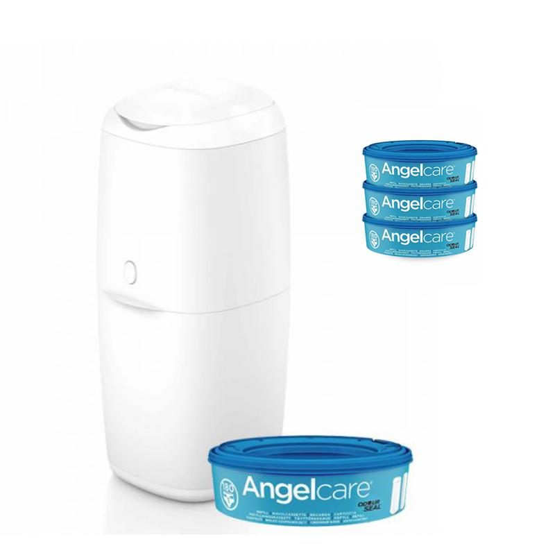 ANGELCARE Kôš na plienky Classic + 1 kazeta + náhradné kazety 3 ks – Obrázok 2