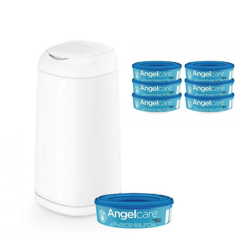 ANGELCARE Kôš na plienky Dress Up + 1 kazeta + náhradné kazety 6 ks – Obrázok 2