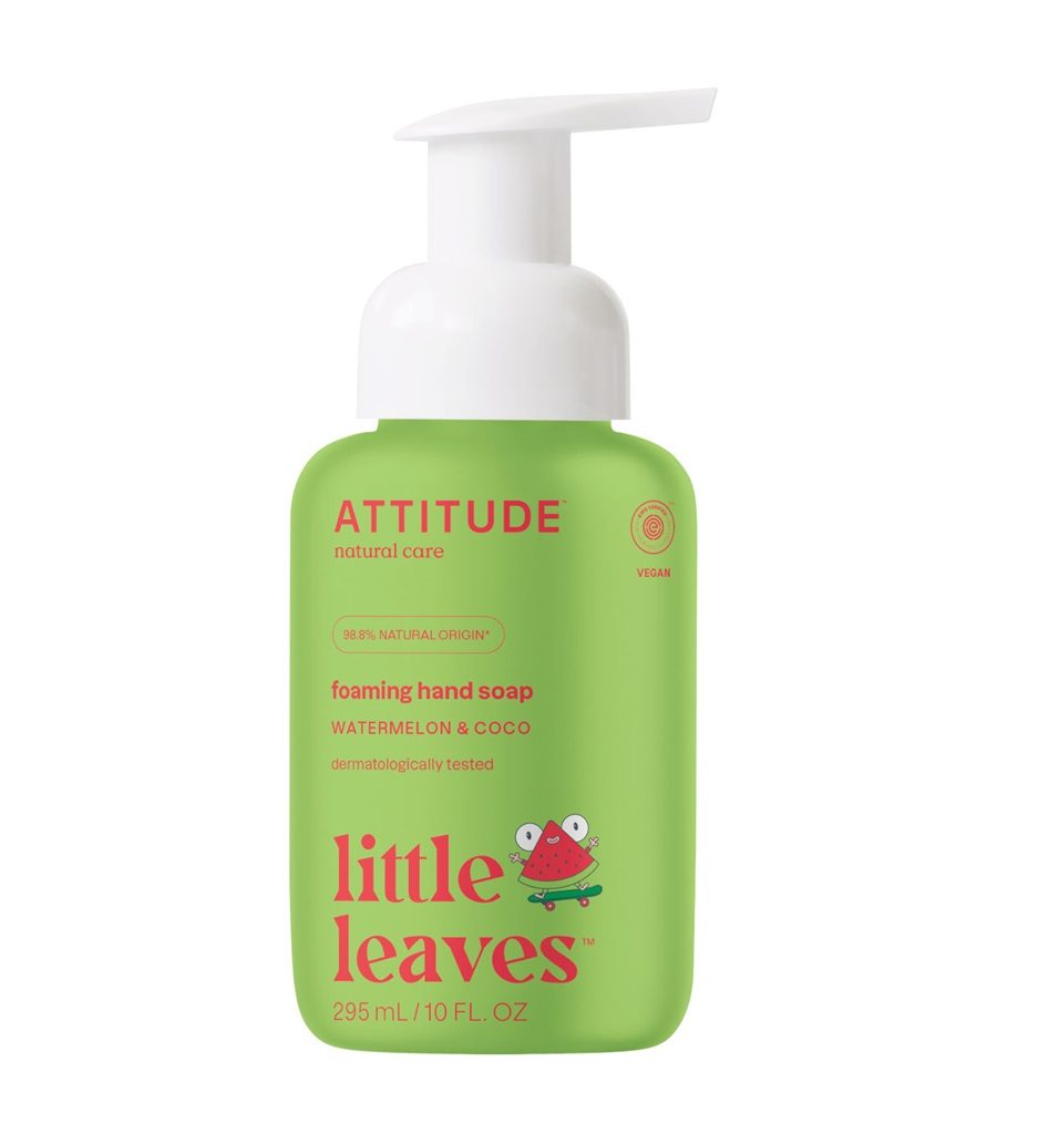 ATTITUDE Detské penivé mydlo na ruky Little leaves s vôňou melónu a kokosu, 295 mlATTITUDE Detské – Obrázok 2
