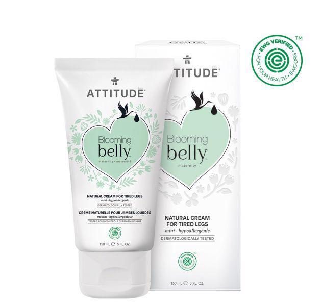ATTITUDE Prírodný krém na unavené nohy Blooming Belly nielen pre tehotné s mätou 150 ml – Obrázok 3