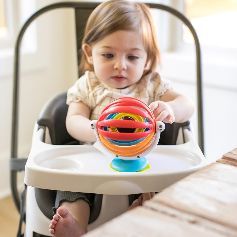 BABY EINSTEIN Hračka aktívna s prísavkou Sticky Spinner™ 3m+ – Obrázok 3