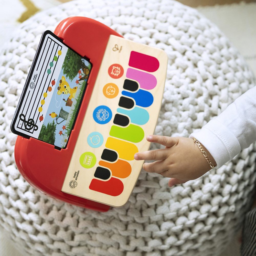 BABY EINSTEIN Hračka drevená hudobná klavír Cal’s First Melodies Magic Touch HAPE 6m+ – Obrázok 4