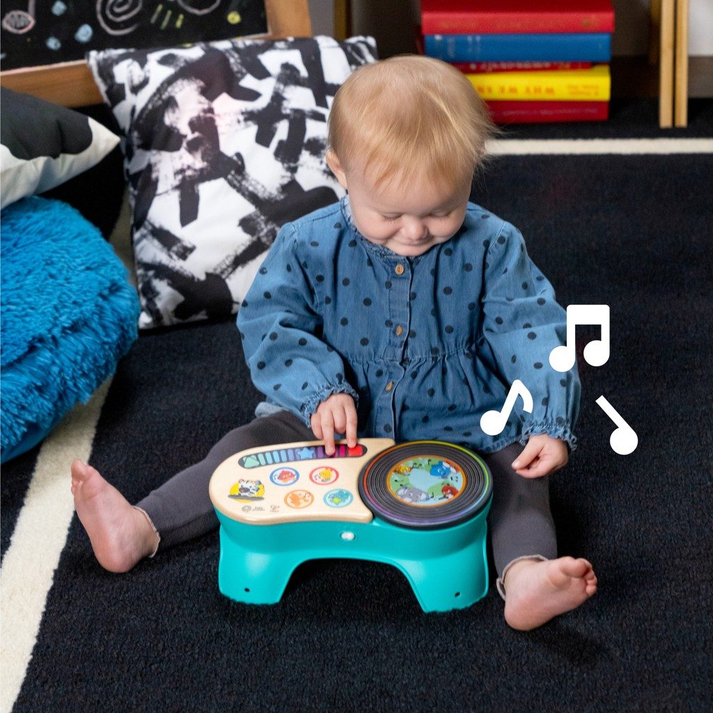 BABY EINSTEIN Hračka hudobná Gramofón DJ Discovery™ Magic Touch™ HAPE 6m+ – Obrázok 3