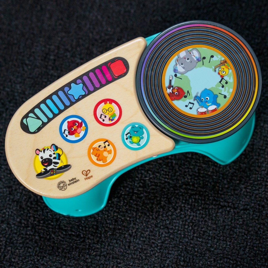 BABY EINSTEIN Hračka hudobná Gramofón DJ Discovery™ Magic Touch™ HAPE 6m+ – Obrázok 4