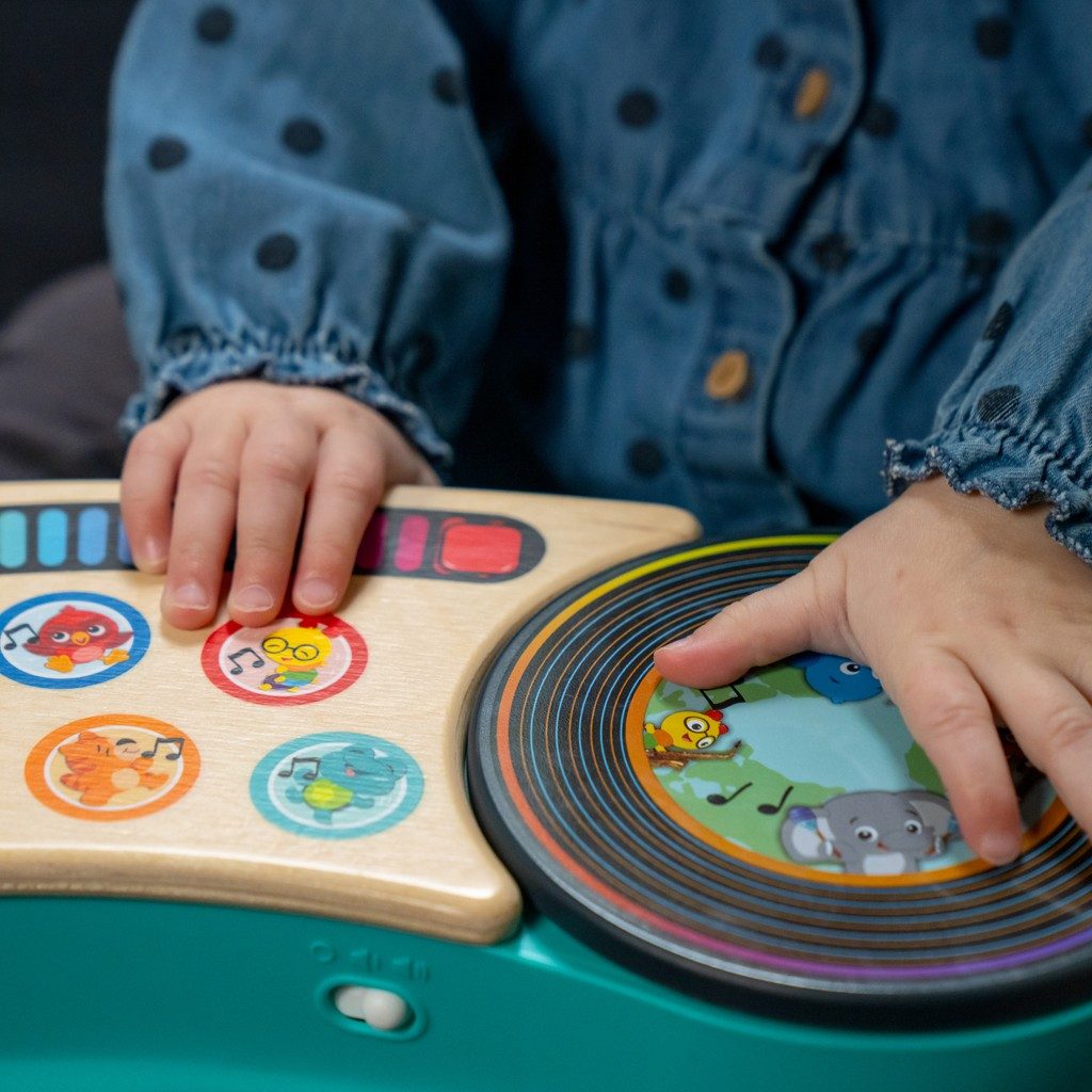 BABY EINSTEIN Hračka hudobná Gramofón DJ Discovery™ Magic Touch™ HAPE 6m+ – Obrázok 7