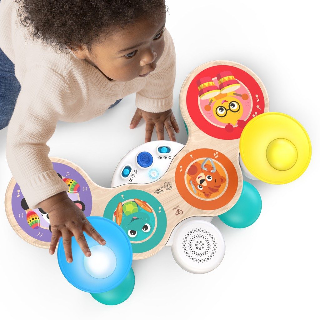 BABY EINSTEIN Hračka hudobná Set bubnov Together in Tune Drums™ Connected Magic Touch™ HAPE 12m+ – Obrázok 6
