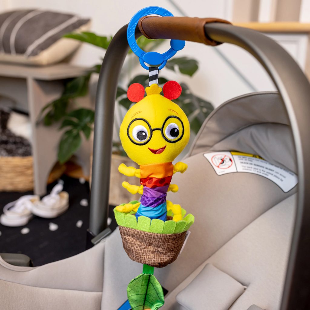 BABY EINSTEIN Hračka s hrkálkou naťahovacia na C krúžku Cal-a-Puller™ 0m+ – Obrázok 4