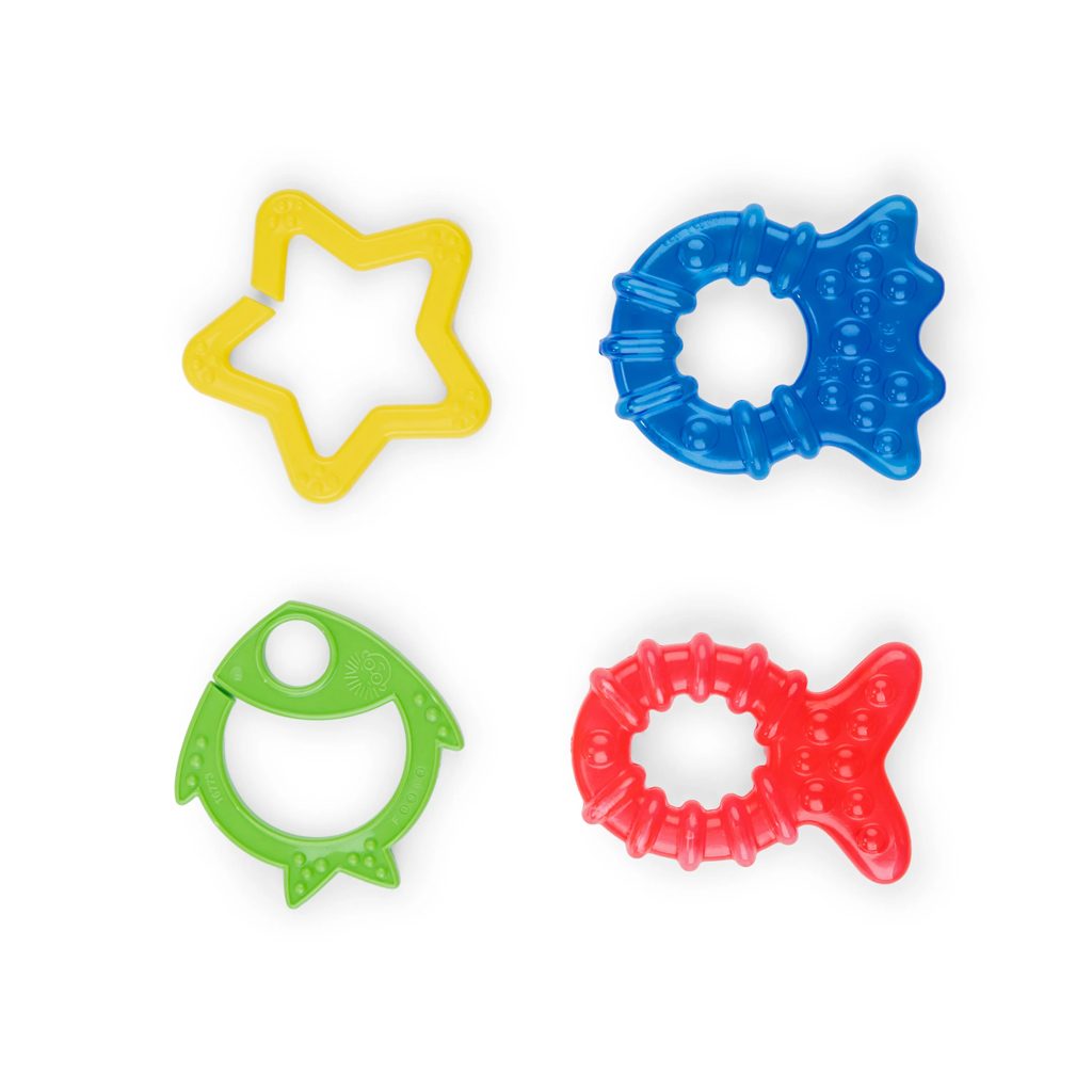 BABY EINSTEIN Hryzačka 4ks bez BPA Cool Critters 3m+ – Obrázok 7