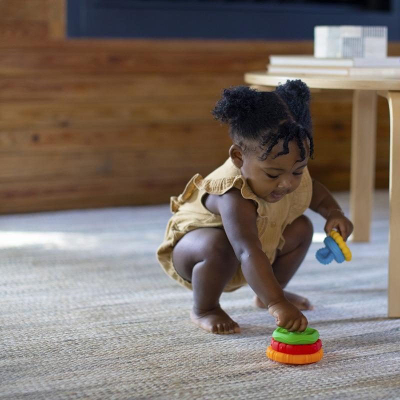 BABY EINSTEIN Hryzačka stohovacia 2v1 Stack&Teethe™ 0m+ – Obrázok 5