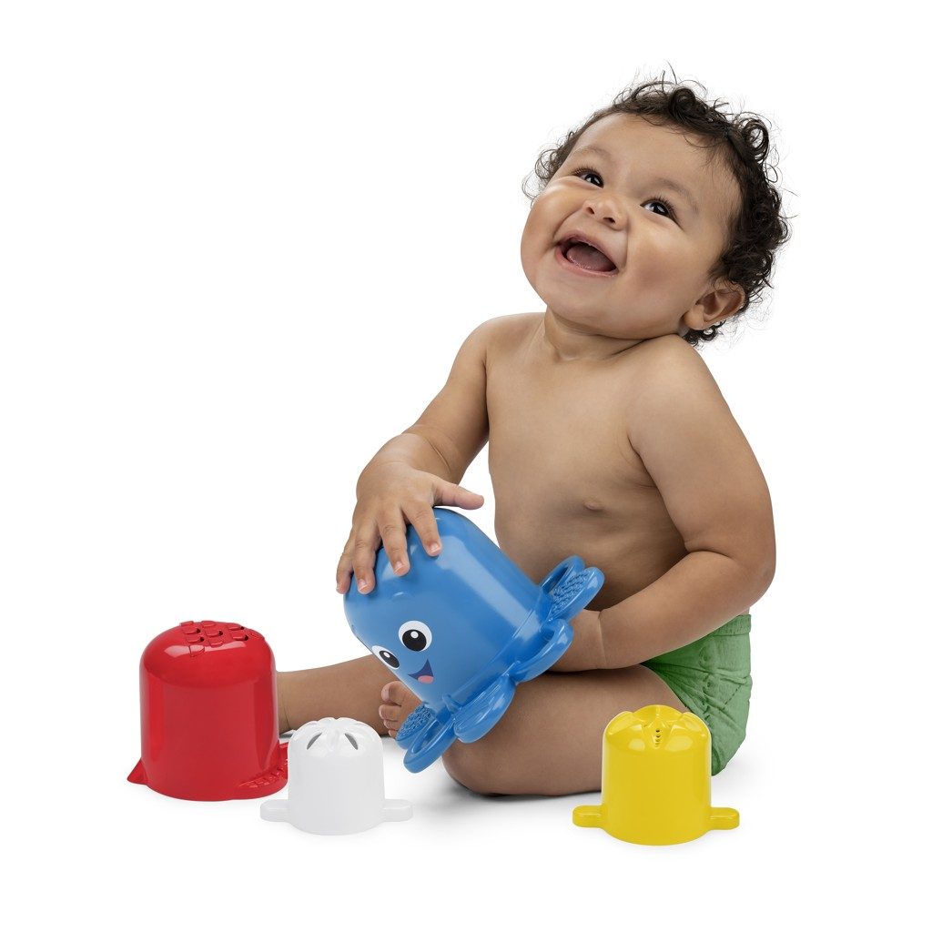 BABY EINSTEIN Poháriky stohovacie Opus's Stack & Stream™ sada 5 ks 3m+ – Obrázok 4