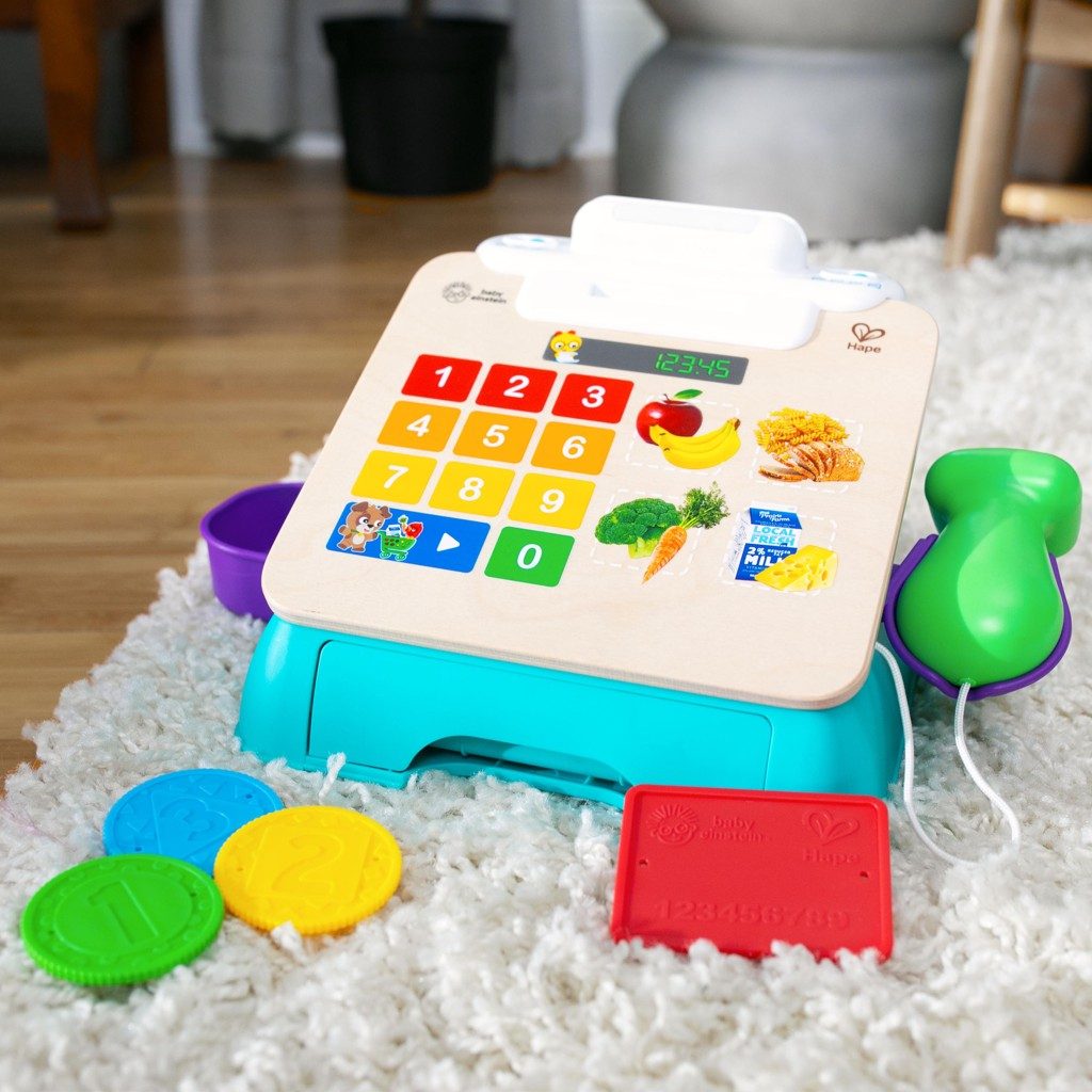 BABY EINSTEIN Pokladnica obchodná Magic Touch HAPE 9m+ – Obrázok 6