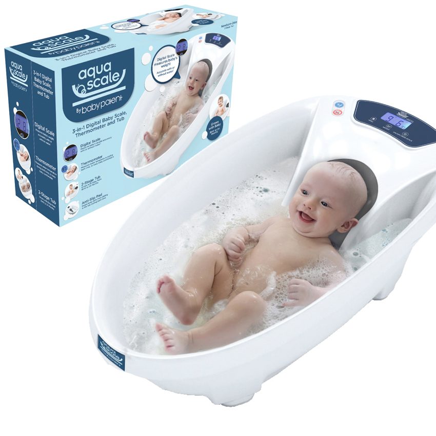 BABY PATENT Vanička digitálna pre deti 3v1 Aquascale s váhou a teplomerom – Obrázok 16