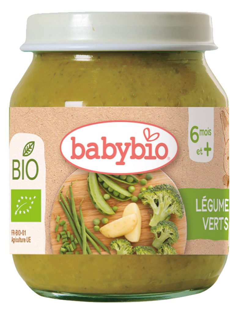 BABYBIO Bio zelená zelenina 130 g, 6m+