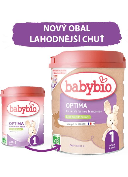 BABYBIO OPTIMA 1 dojčenské bio mlieko 800 g – Obrázok 3