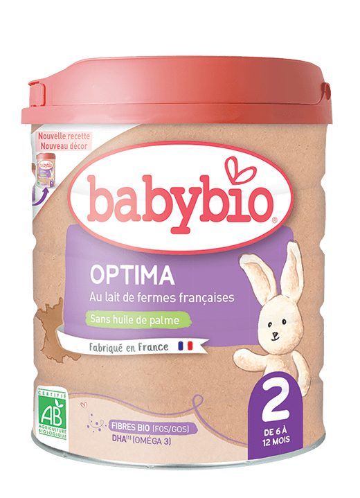BABYBIO OPTIMA 2 dojčenské bio mlieko 800 g – Obrázok 2