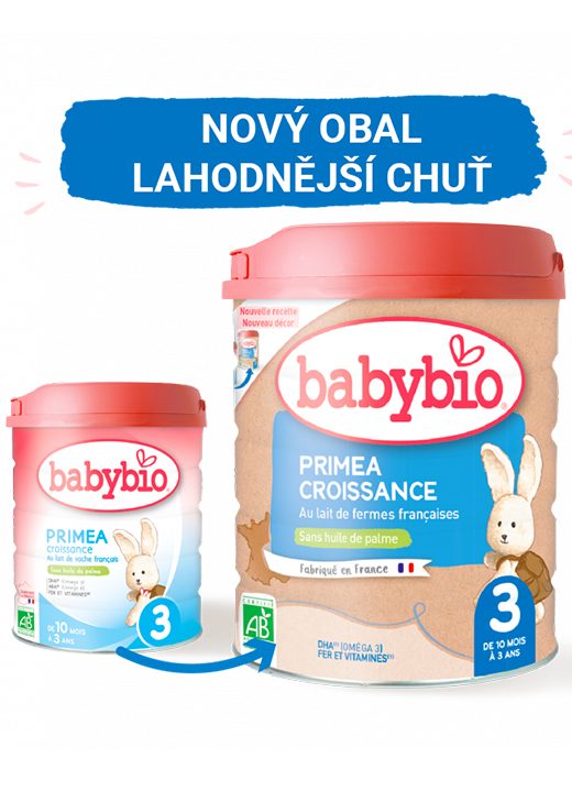 BABYBIO PRIMEA 3 Croissance dojčenské bio mlieko 800 g – Obrázok 3